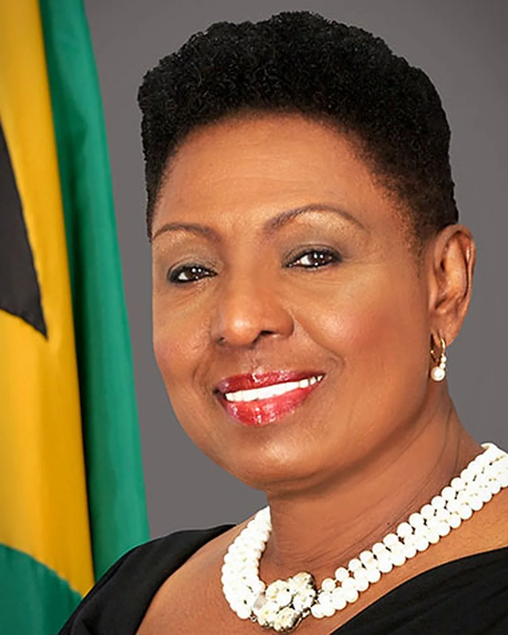 Portrait of The Hon. Olivia Grange, OJ, CD, MP, Minister of Culture, Gender, Entertainment and Sport, Government of Jamaica.
